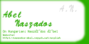 abel naszados business card